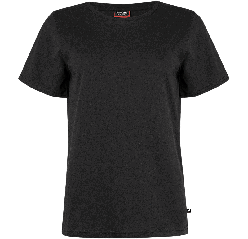 WOMENS CREW T-SHIRT BLACK - Bilde 2