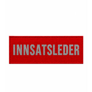 Ryggplate rød m/egen tekst